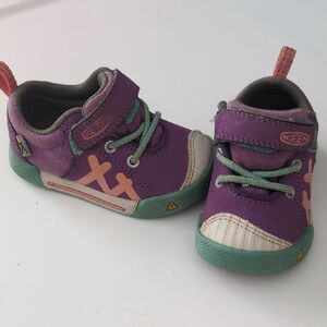 Keen Purple and Green Kids Sneakers